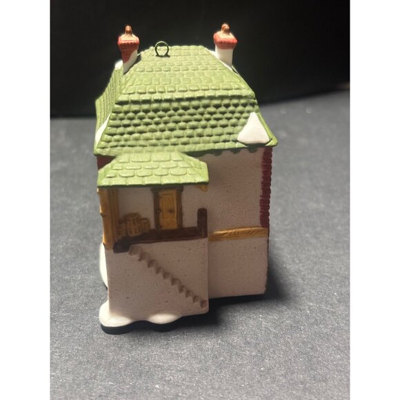 Department 56 Fezziwig’s Warehouse Lit Ornament From Dickens Village Set VTG 80s - Picture 5 of 10